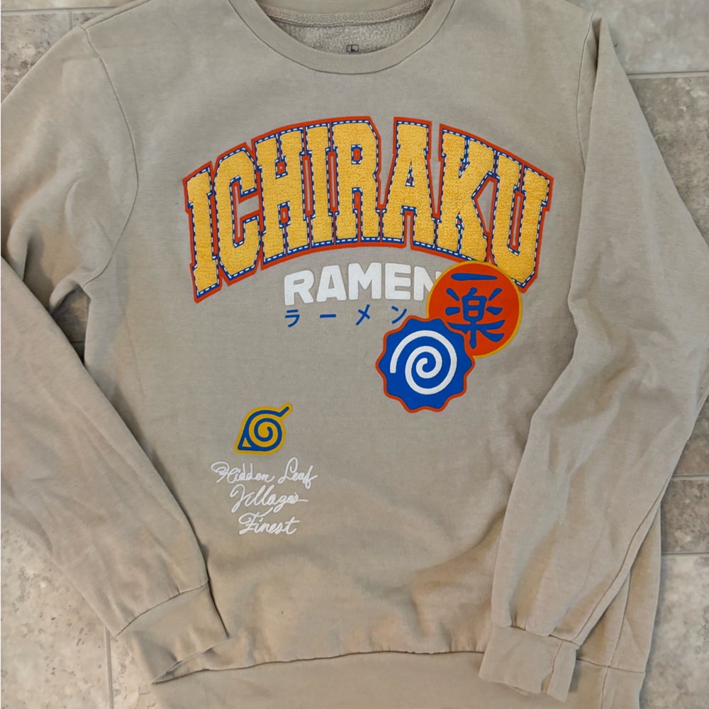 Ripple Junction Beige Ichiraku Ramen Sweater